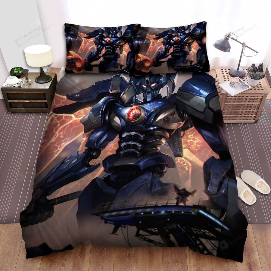 League Of Legends Mecha Aatrox Splash Art Bed Sheets Spread Duvet Cover Bedding Sets