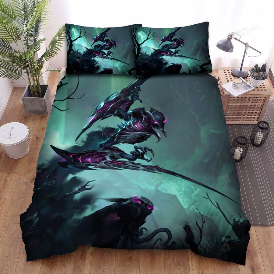 League Of Legends Nocturne In Shadow Isles Bed Sheets Spread Duvet Cover Bedding Sets