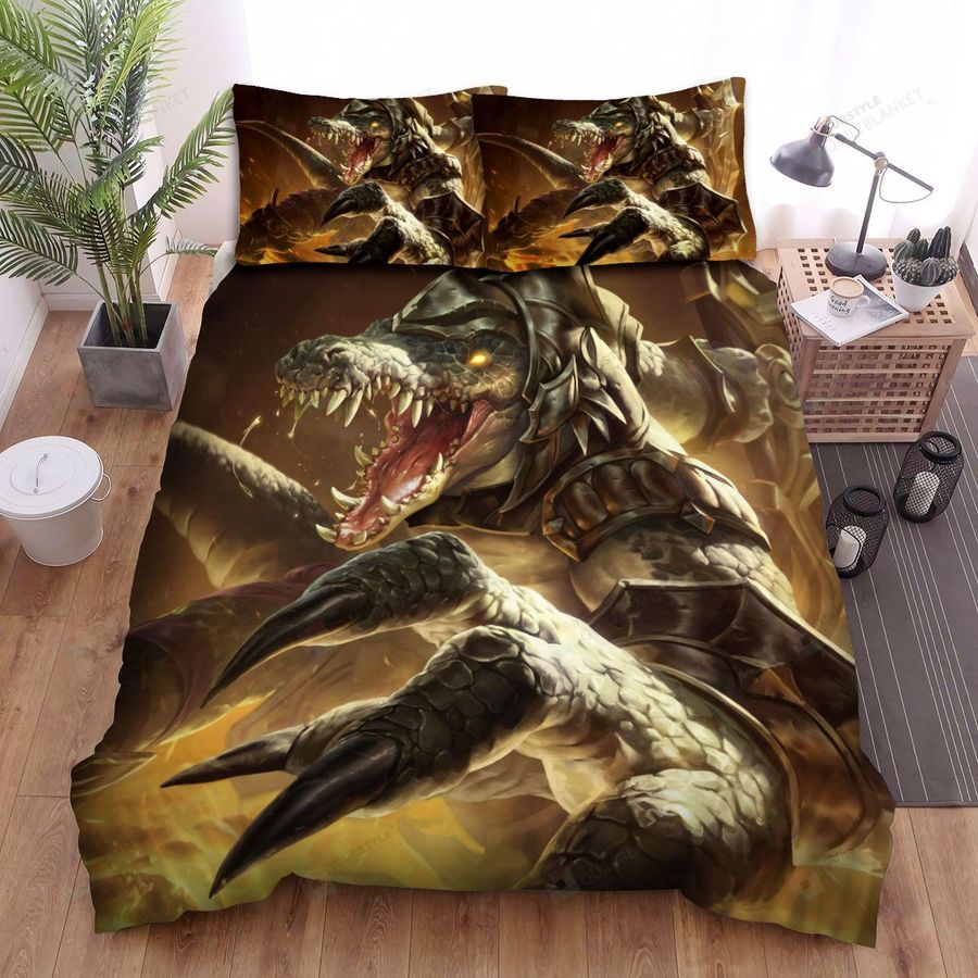 League Of Legends Original Renekton Skin Splash Art Bed Sheets Spread Duvet Cover Bedding Sets