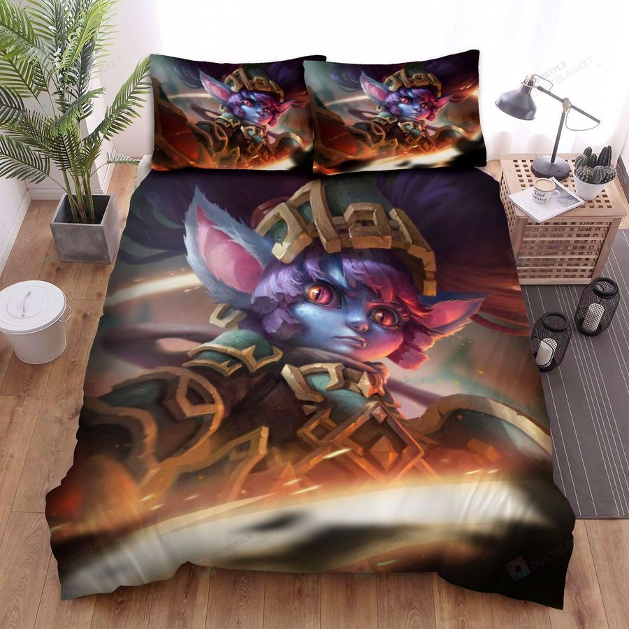 League Of Legends Poppy Keeper Of The Hammer Artwork Bed Sheets Spread Duvet Cover Bedding Sets