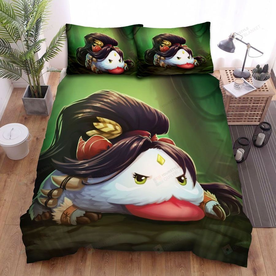 League Of Legends Poro In Nidalee Costume Bed Sheets Spread Duvet Cover Bedding Sets