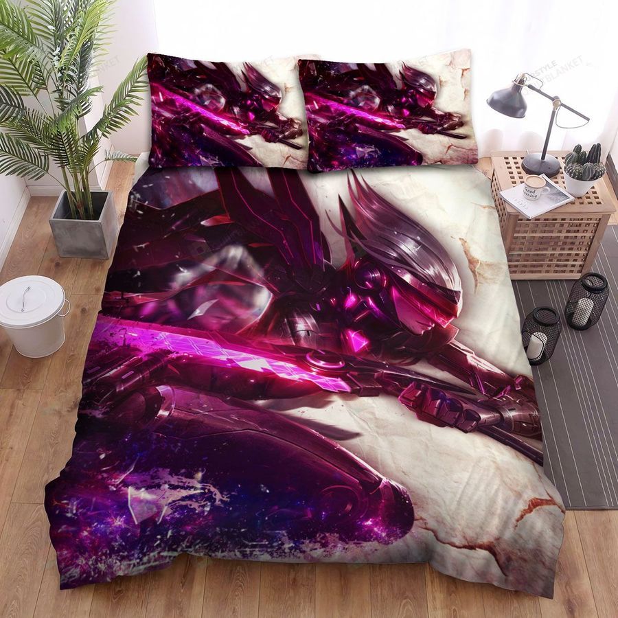 League Of Legends Project Fiora Digital Art Bed Sheets Spread Duvet Cover Bedding Sets