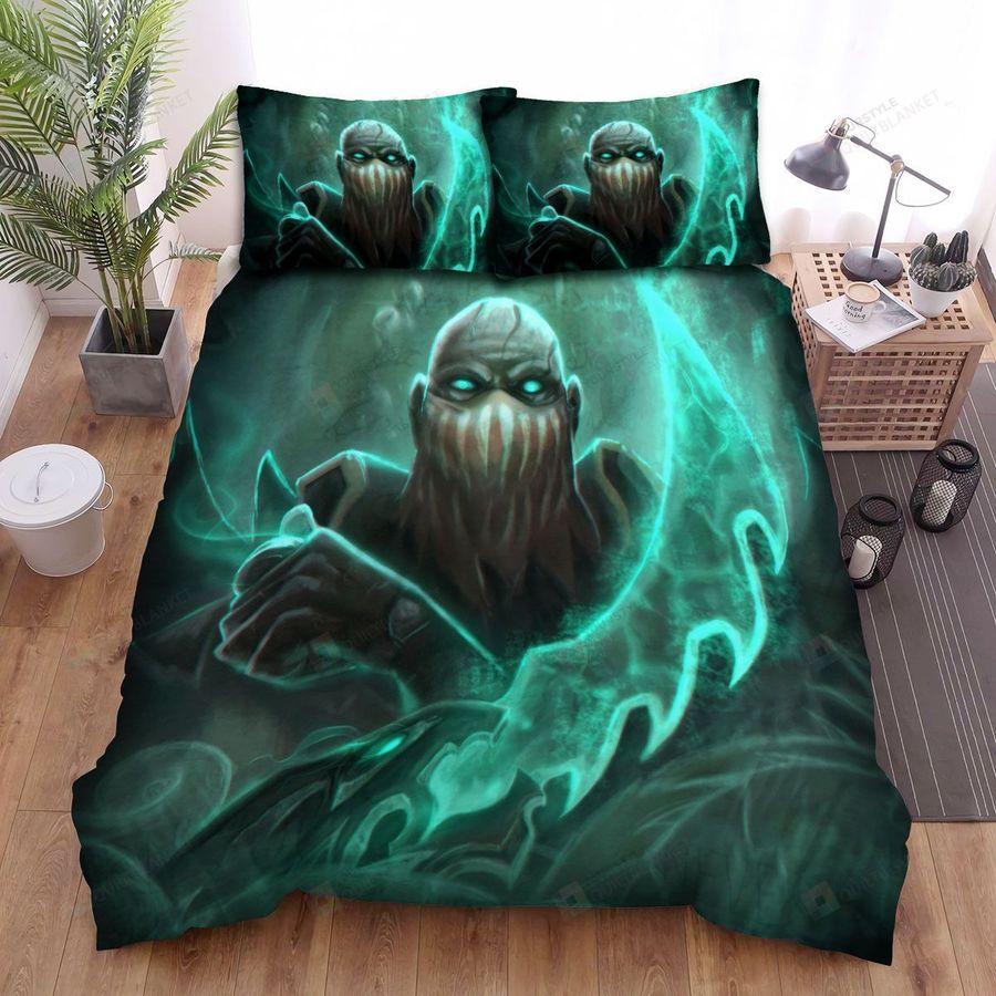 League Of Legends Pyke The Bloodharbor Ripper Portrait Bed Sheets Spread Duvet Cover Bedding Sets