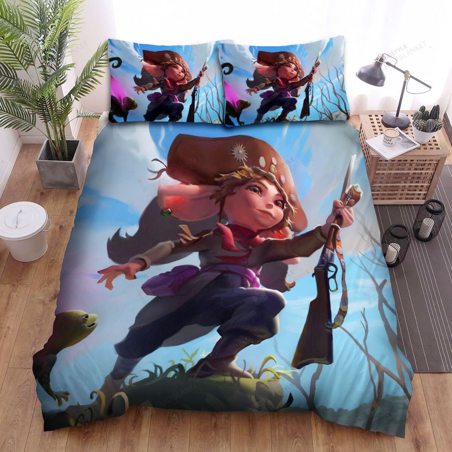 League Of Legends Resistance Lulu Splash Concept Art Bed Sheets Spread Duvet Cover Bedding Sets