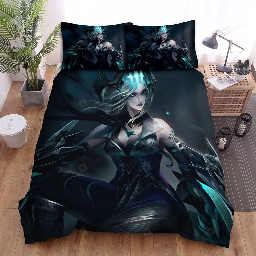 League Of Legends Ruined Shyvana Digital Artwork Bed Sheets Spread Duvet Cover Bedding Sets
