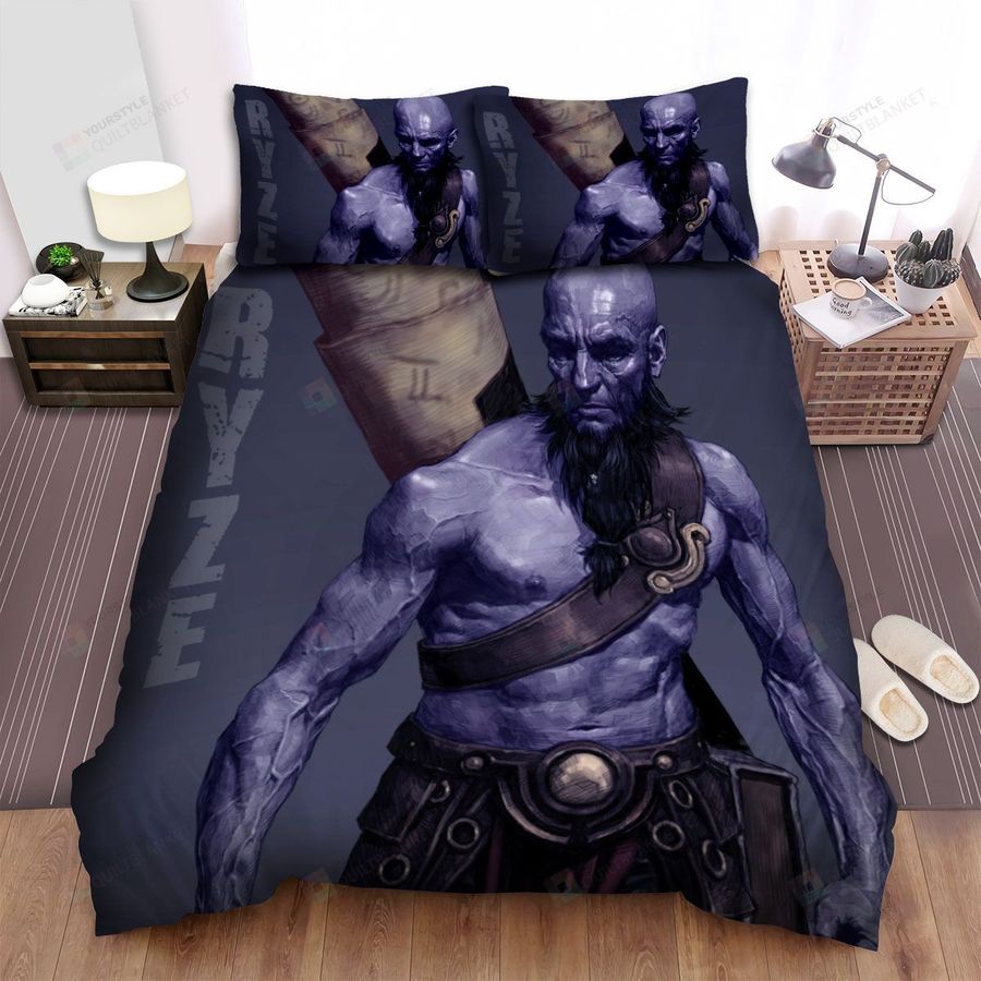 League Of Legends Ryze The Rune Mage 3d Illustration Bed Sheets Spread Duvet Cover Bedding Sets