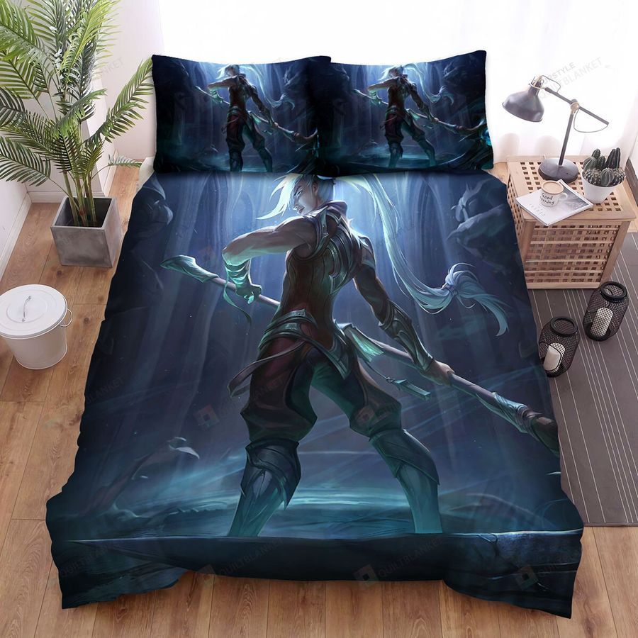 League Of Legends Soulhunter Kayn Splash Art Bed Sheets Spread Duvet Cover Bedding Set