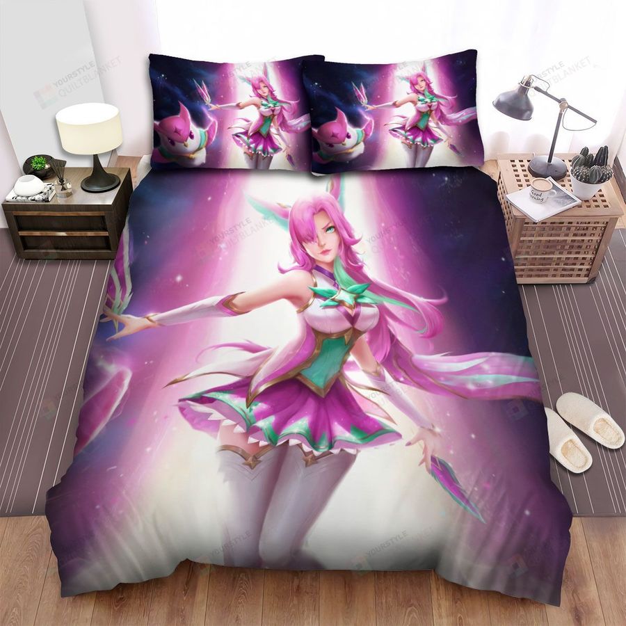 League Of Legends Star Guardian Xayah Digital Art Bed Sheets Spread Duvet Cover Bedding Sets