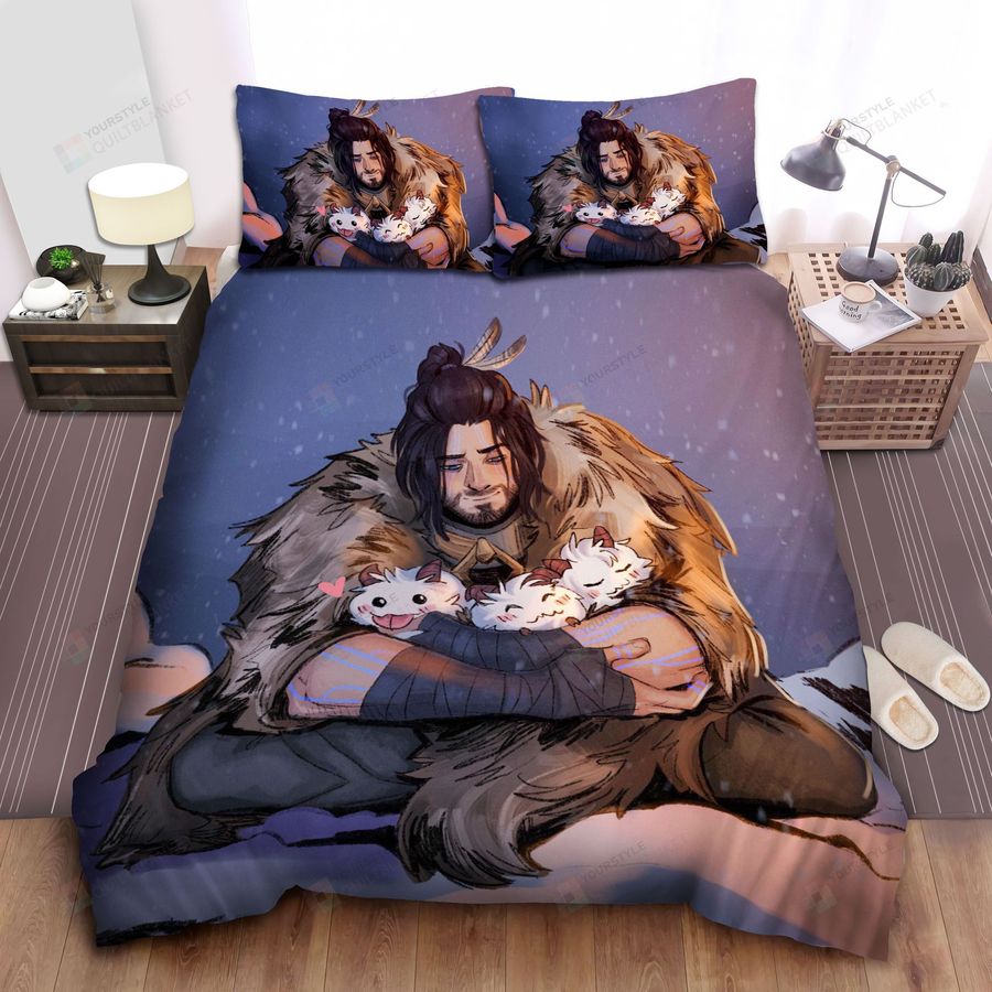 League Of Legends Sylas With Poro Champion Cotton Bed Sheets Spread Comforter Duvet Cover Bedding Sets