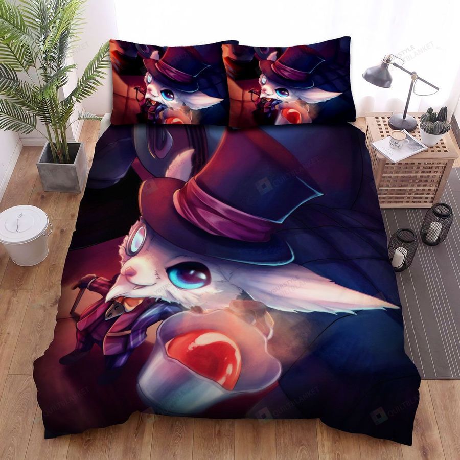 League Of Legends Vampire Gnar Concept Art Bed Sheets Spread Duvet Cover Bedding Sets