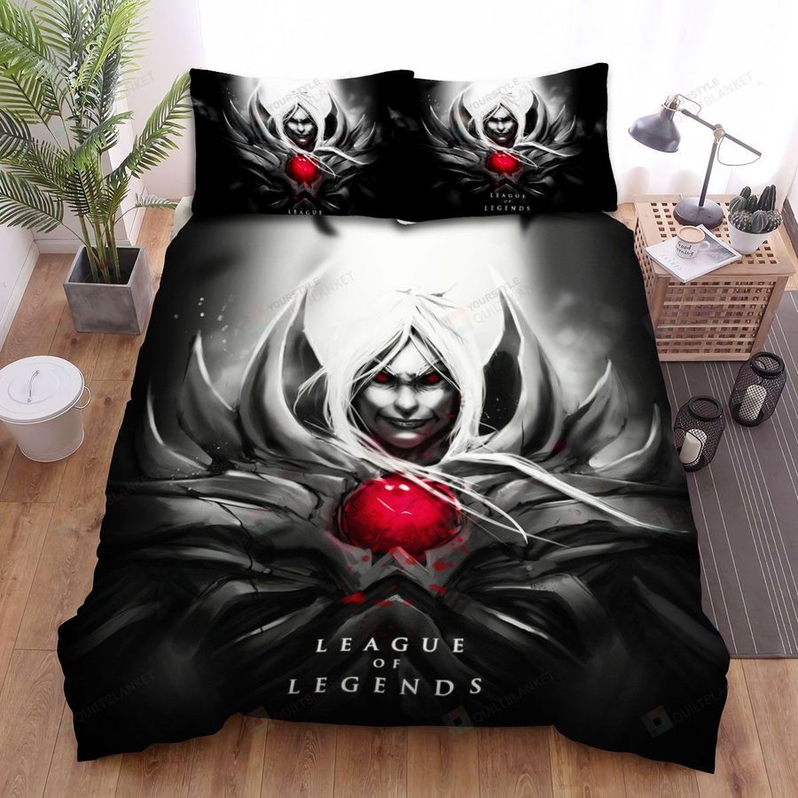 League Of Legends Vladimir The Crimson Reaper Black & White Illustration Bed Sheets Spread Duvet Cover Bedding Sets