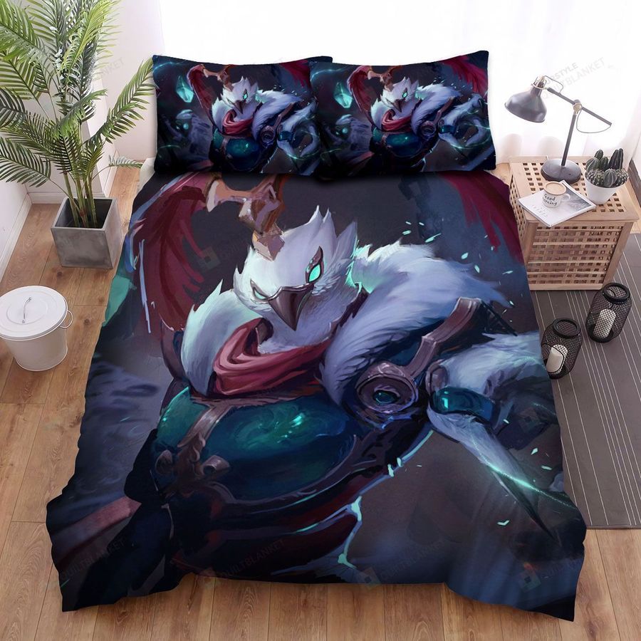 League Of Legends Warring Kingdoms Azir Portrait Illustration Bed Sheets Spread Duvet Cover Bedding Sets