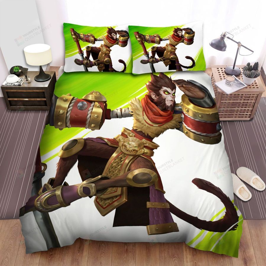 League Of Legends Wukong 3d Artwork Bed Sheets Spread Duvet Cover Bedding Sets