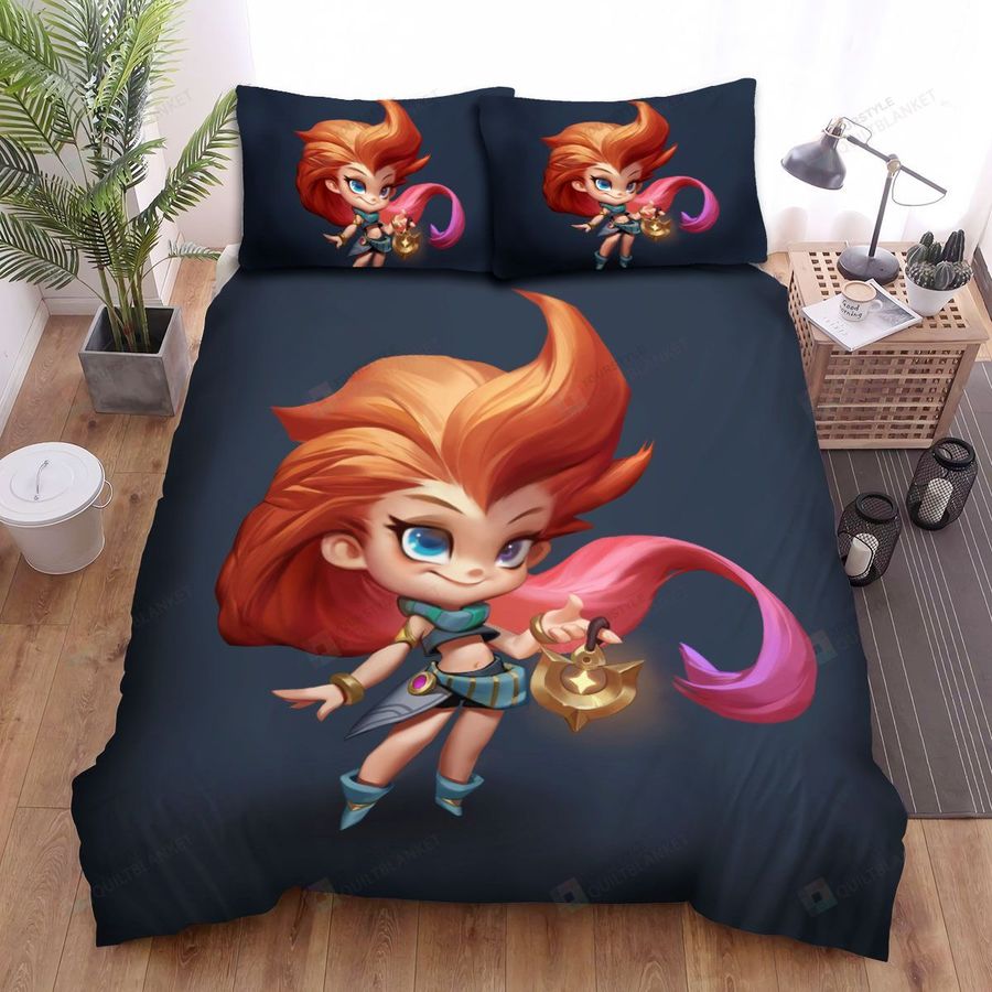 League Of Legends Zoe The Aspect Of Twilight Bed Sheets Spread Duvet Cover Bedding Sets