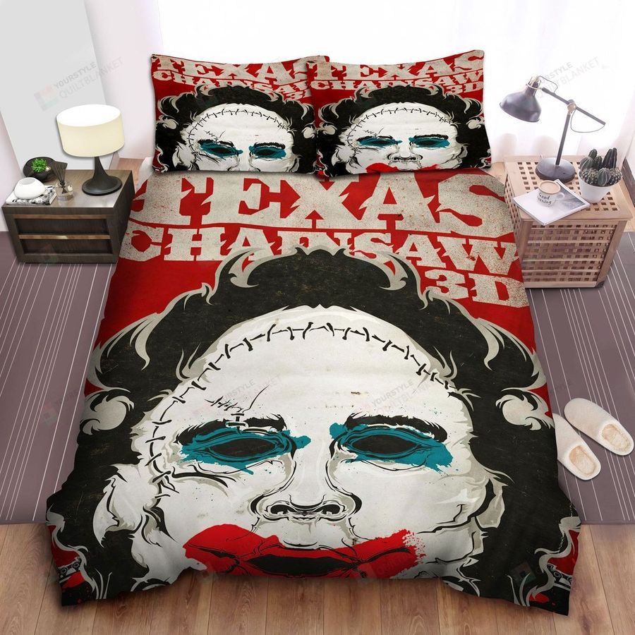 Leatherface, Clown Killer  Bed Sheets Spread Comforter Duvet Cover Bedding Sets