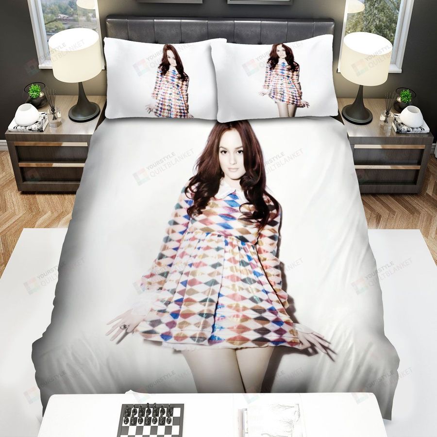 Leighton Meester Babydoll Bed Sheets Spread Comforter Duvet Cover Bedding Sets
