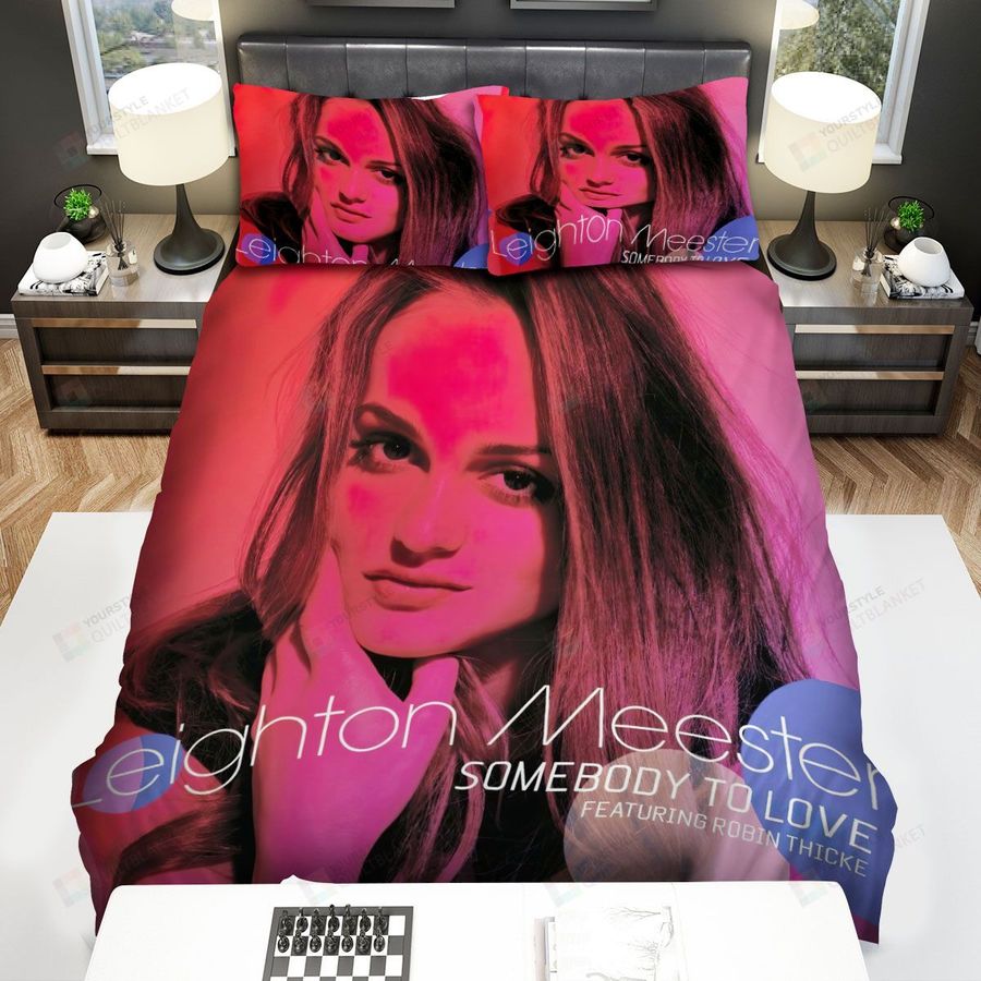 Leighton Meester Somebody To Love Bed Sheets Spread Comforter Duvet Cover Bedding Sets