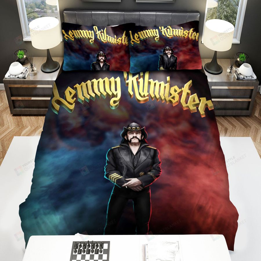 Lemmy Music Black Outfits Bed Sheets Spread Comforter Duvet Cover Bedding Sets
