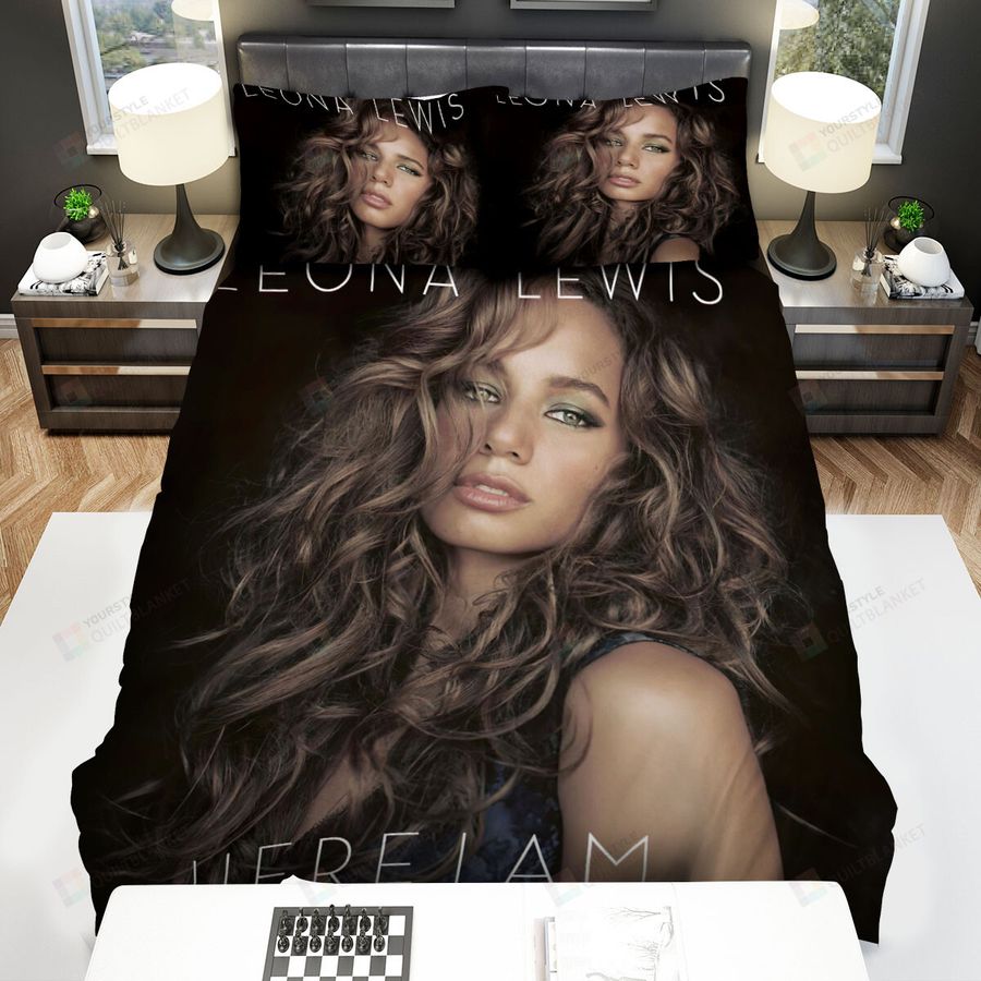 Leona Lewis Here I Am Album Portrait Of Cool Girl Bed Sheets Spread Comforter Duvet Cover Bedding Sets