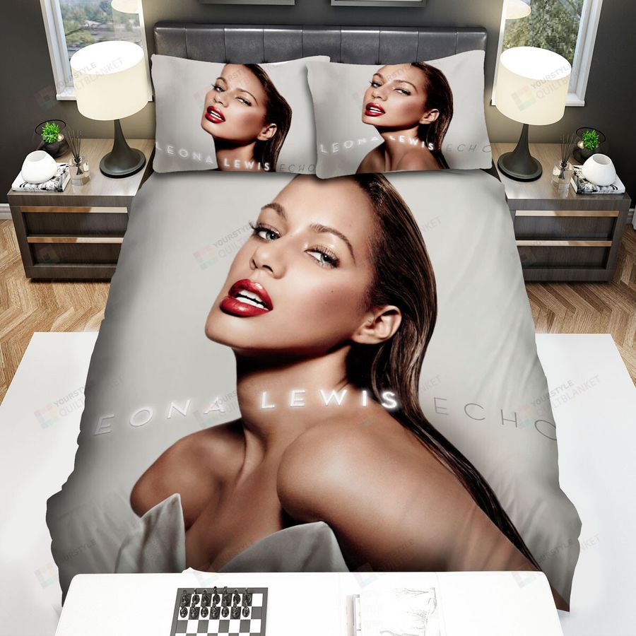 Leona Lewis Posting Of The Cool Girl With Red Lip Bed Sheets Spread Comforter Duvet Cover Bedding Sets