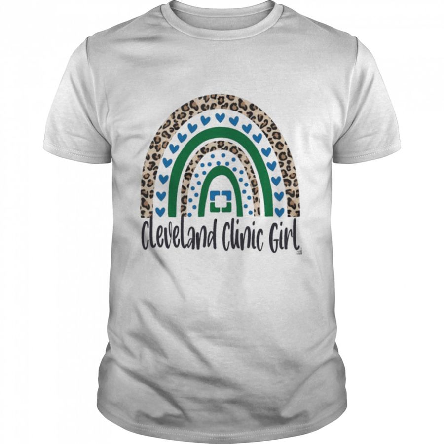 Leopard Rainbow Cleveland Clinic Girl Shirt