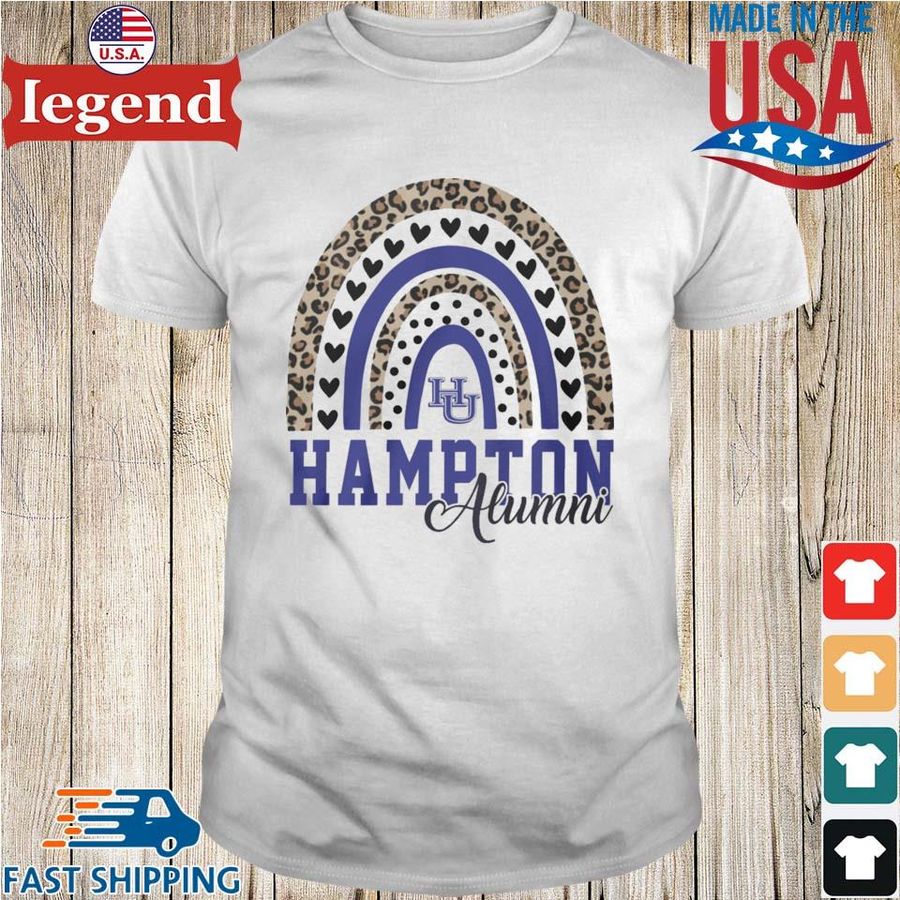Leopard Rainbow Hampton Alumni Shirt