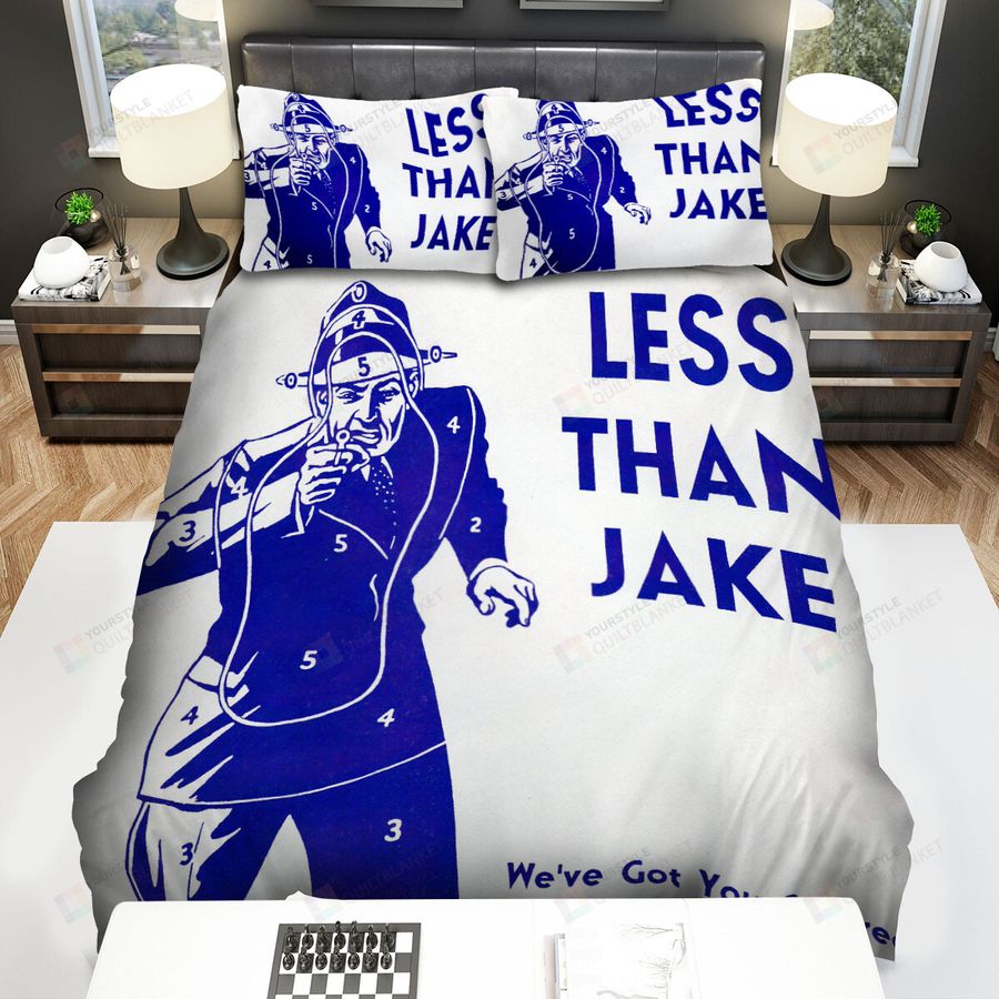 Less Than Jake Music Band G-Man Training Target Bed Sheets Spread Comforter Duvet Cover Bedding Sets