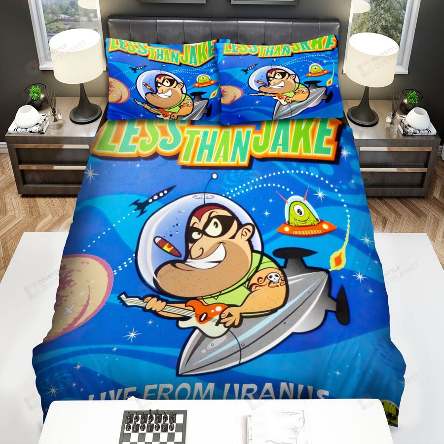 Less Than Jake Music Band Live From Uranus Bed Sheets Spread Comforter Duvet Cover Bedding Sets