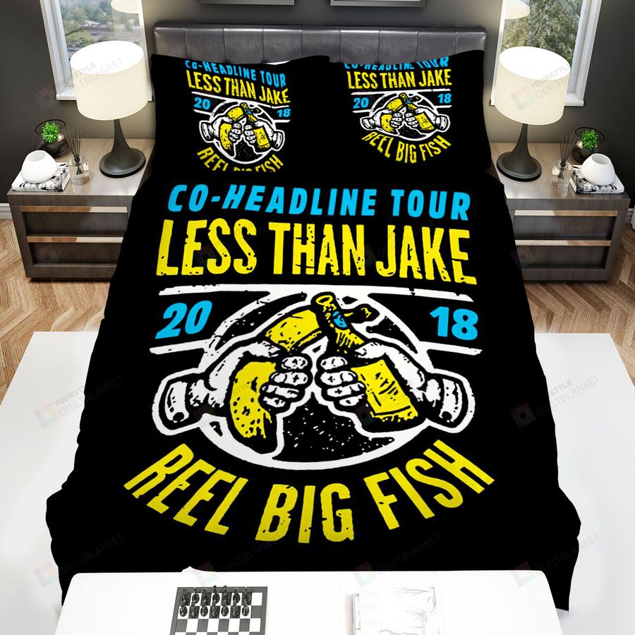 Less Than Jake Music Band Reel Big Fish Co-Headline Tour Bed Sheets Spread Comforter Duvet Cover Bedding Sets