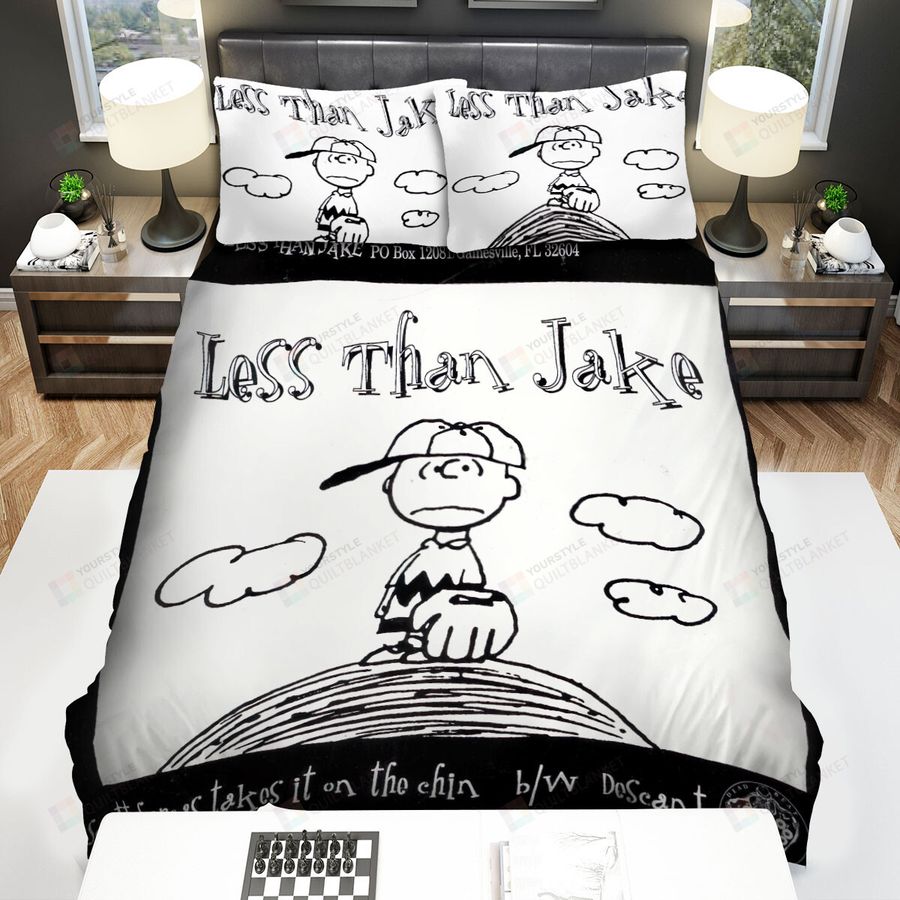 Less Than Jake Music Band Scott Farcas Takes It On The Chin Bed Sheets Spread Comforter Duvet Cover Bedding Sets