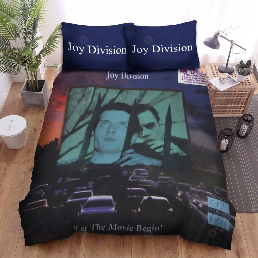 Let The Movie Begin' Joy Division Bed Sheets Spread Comforter Duvet Cover Bedding Sets