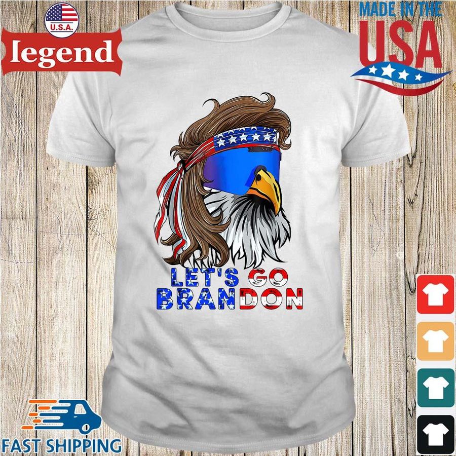 Let's Go Brandon Chant Eagle American Flag T-Shirt