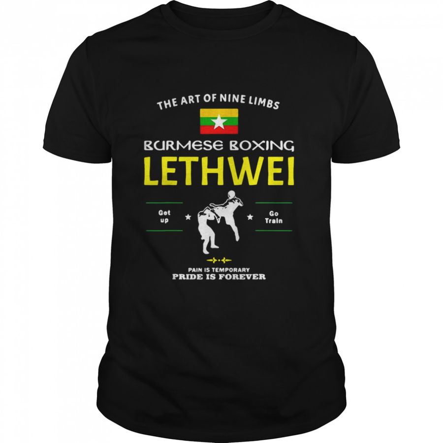 Lethwei Fighter Myanmar Flag Shirt