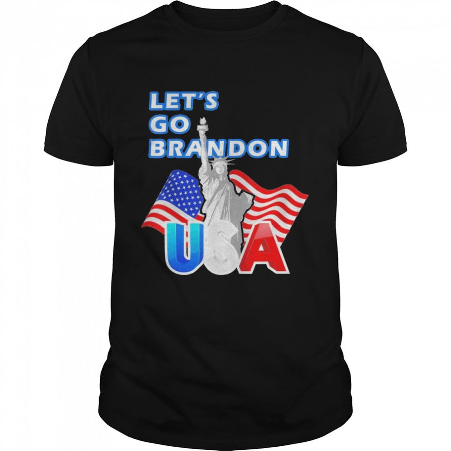 Let’S Go Branden Brandon Conservative Anti Liberal US Flag T Shirt