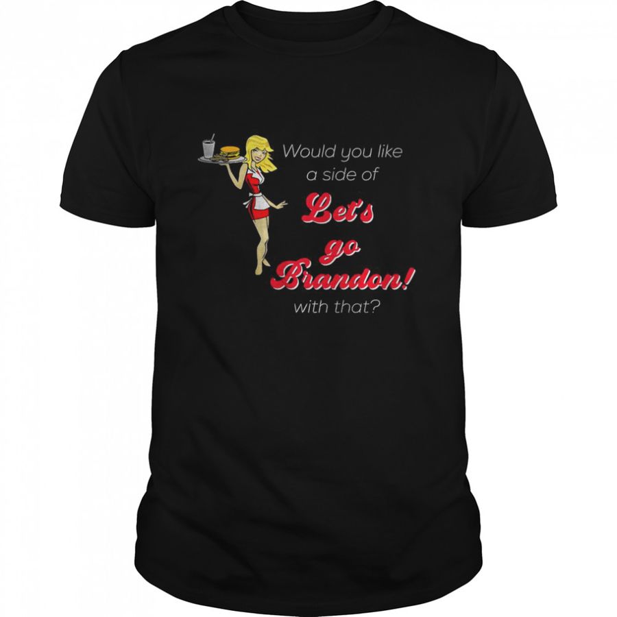 Let’S Go Brandon Beautiful Nostalgic American Diner Waitress T Shirt
