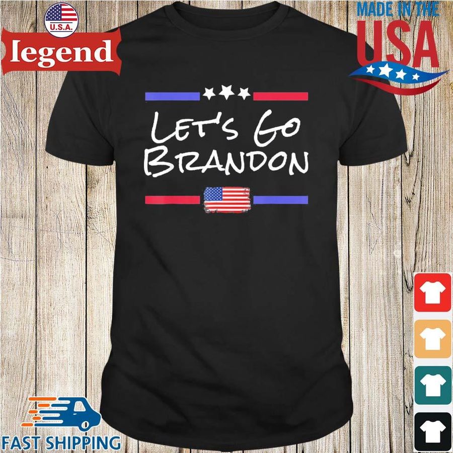 Let’s Go Brandon Conservative Anti Biden American Flag Shirt