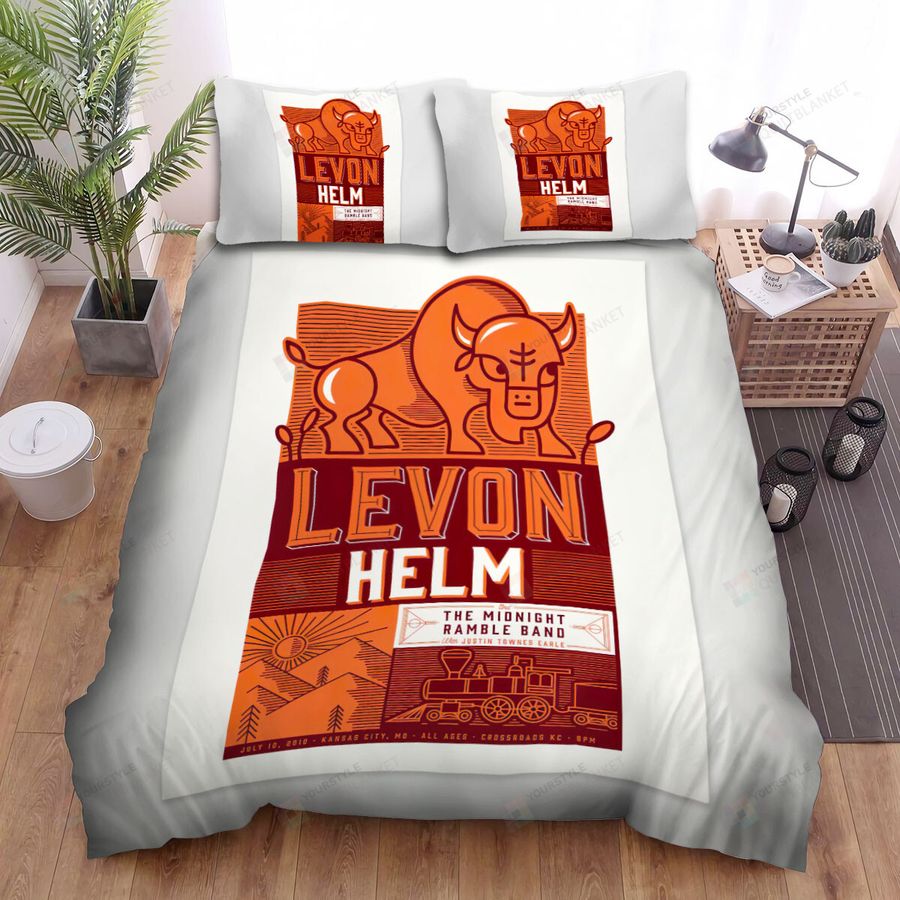 Levon Helm Art Poster Bed Sheets Spread Comforter Duvet Cover Bedding Sets