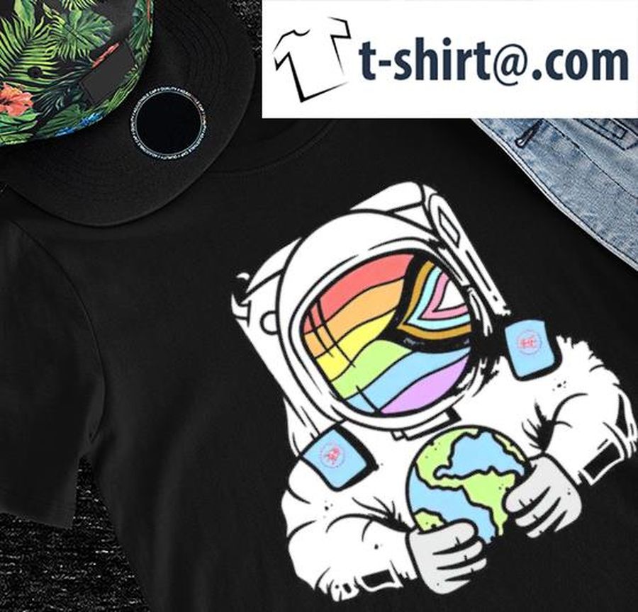 LGBT Pride Astronaut Moon Man art shirt