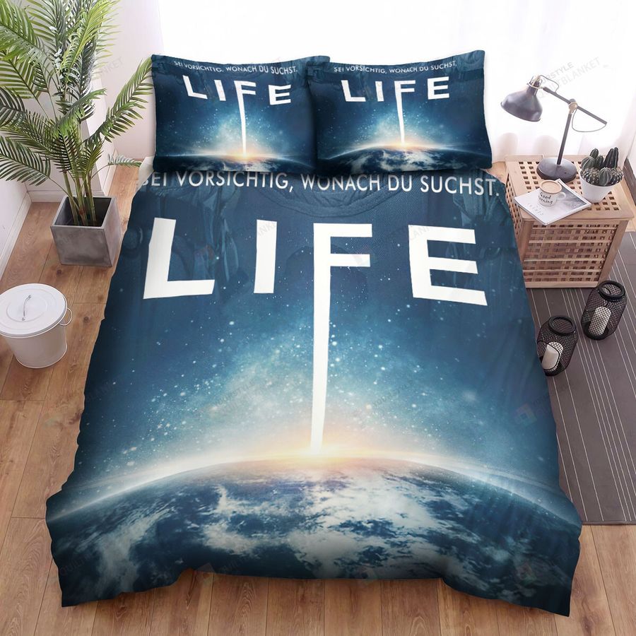 Life (I) (2017) Extraterrestrial Movie Poster Bed Sheets Spread Comforter Duvet Cover Bedding Sets