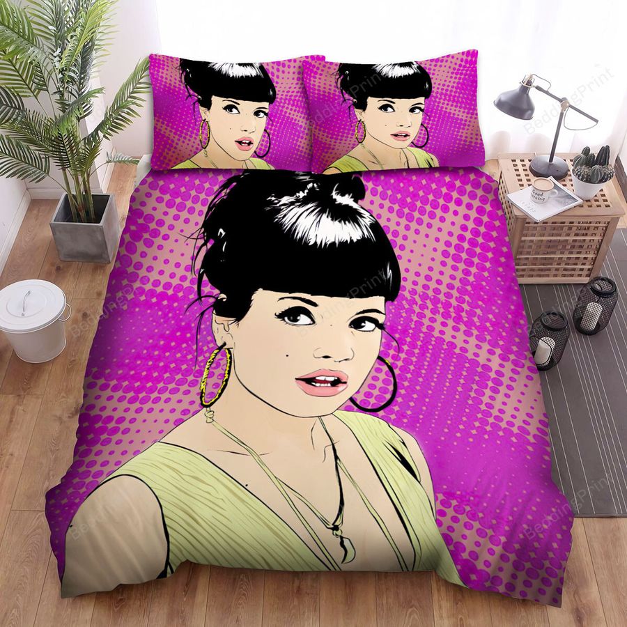 Lily Allen Music Art Bed Sheets Spread Comforter Duvet Cover Bedding Sets