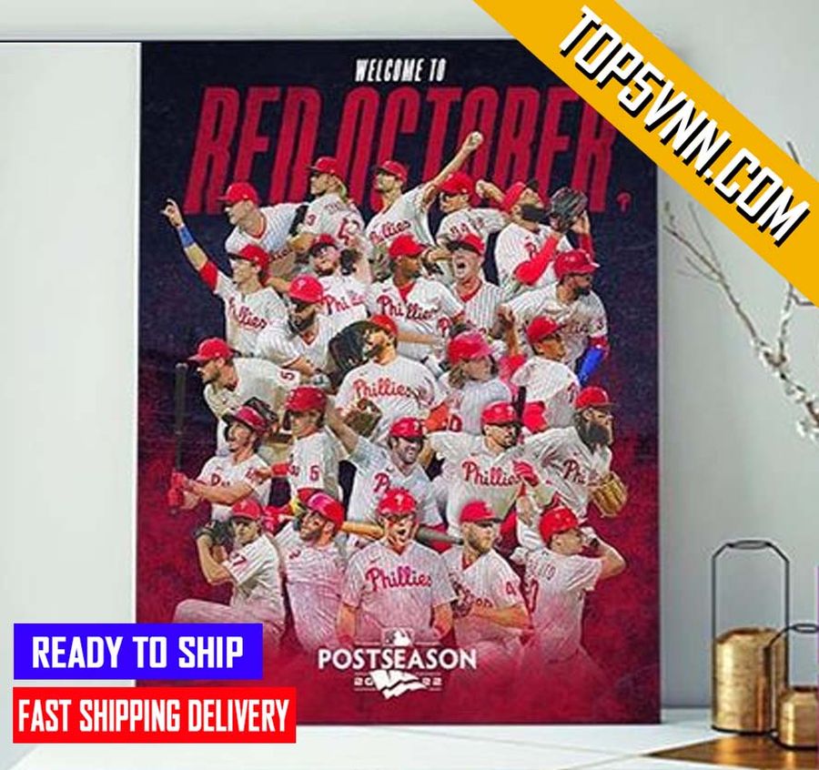 LIMITED EDITION Philadelphia Phillies Are MLB Postseason 2022 Gift Poster Canvas