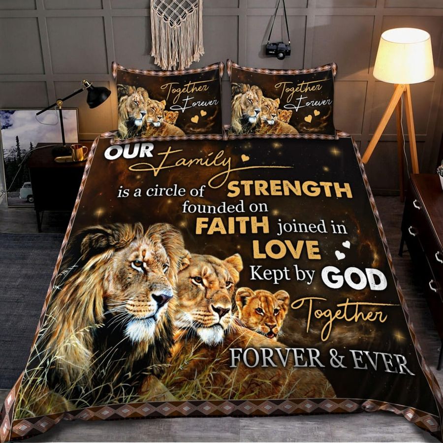 Lion Family Bedding Set Duvet Cover Set