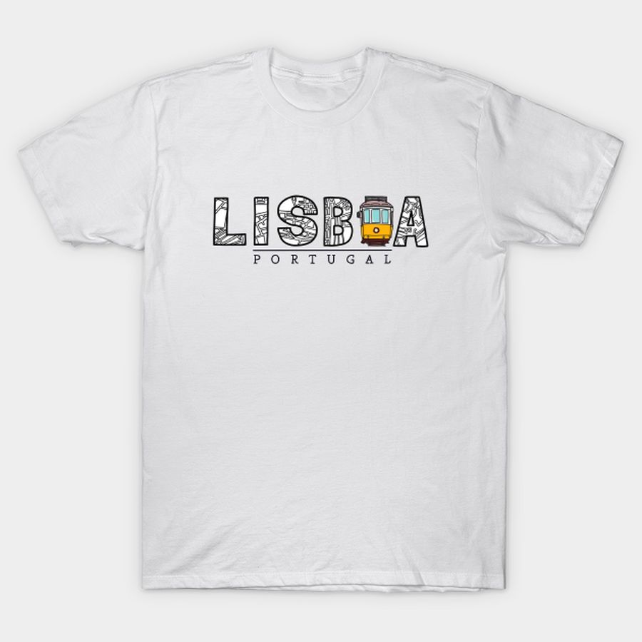 Lisbon Citymap T Shirt, Hoodie, Sweatshirt, Long Sleeve