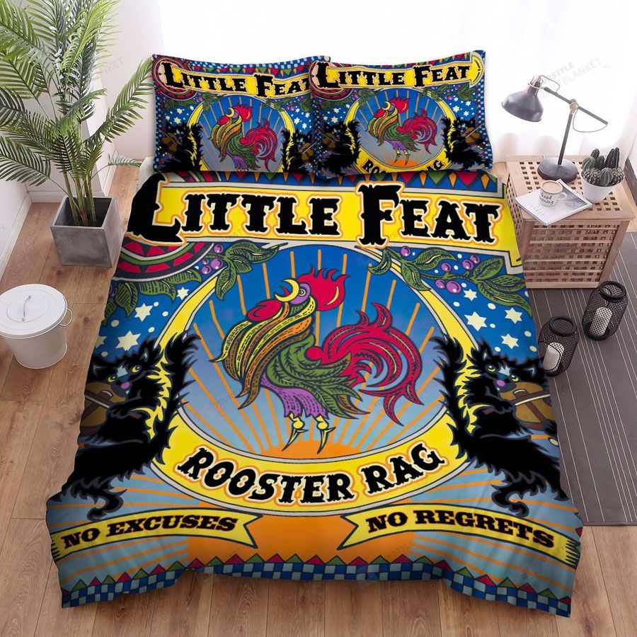 Little Feat Music Band Rooster Rag Album Cover Bed Sheets Spread Comforter Duvet Cover Bedding Sets