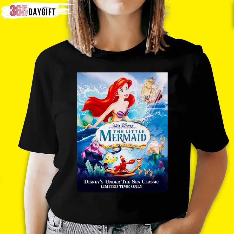 Little Mermaid T Shirt Disney's Under The Sea Classic Limited Time Only Wall Art