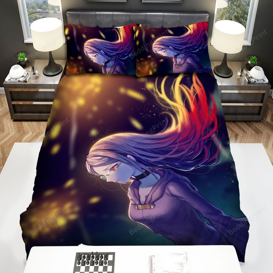 Little Witch Academia Ursula Callistis & Fireworks Bed Sheets Spread Duvet Cover Bedding Sets