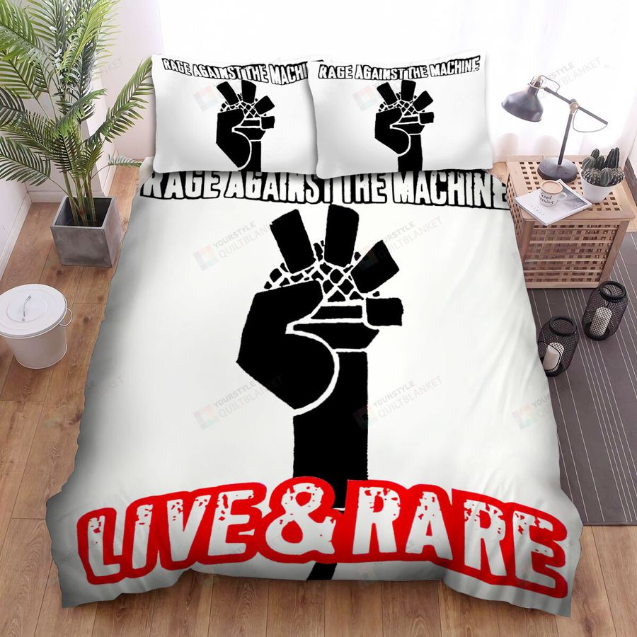 Live & Rare Rage Against The Machine Bed Sheets Spread Comforter Duvet Cover Bedding Sets