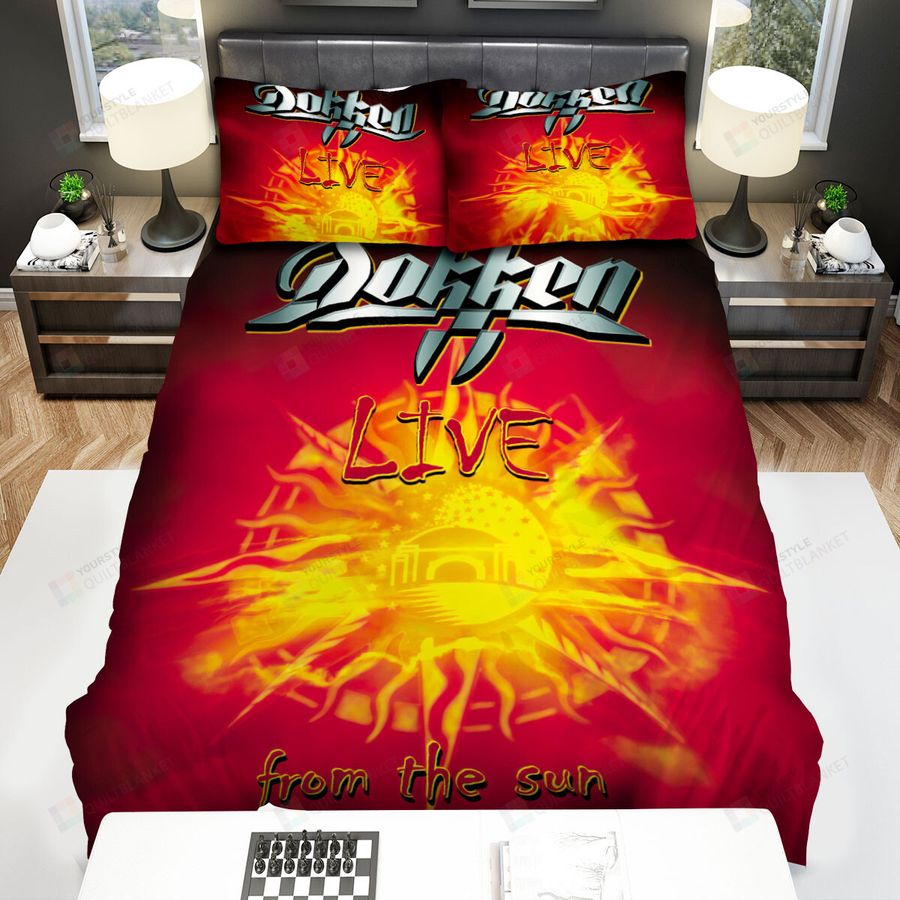 Live From The Sun Dokken Bed Sheets Spread Comforter Duvet Cover Bedding Sets