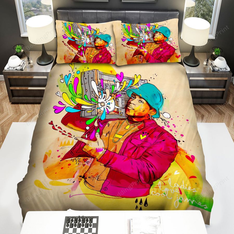 Ll Cool J Colourful Art Bed Sheets Spread Comforter Duvet Cover Bedding Sets