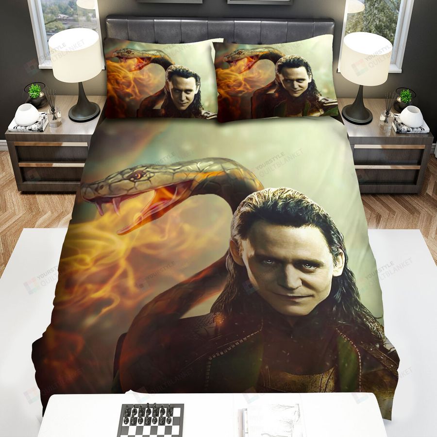 Loki (2021– ) The Ferocious Cobra Bed Sheets Spread Comforter Duvet Cover Bedding Sets